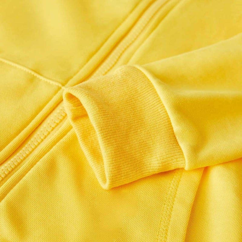 Spring&Gege Youth Solid Full Zipper Hoodies Soft Kids Hooded Sweatshirt for Boys and Girls Size 7-8 Years Yellow - Image 4